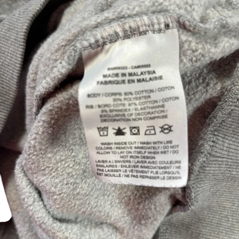 Nike Hoodie Youth Large Gray Blue White Swoosh Graphic Pullover FD2988-064